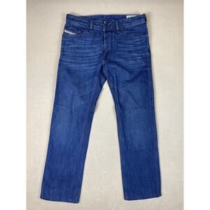 Diesel Jeans Mens 30x32 Blue Ruky Straight Leg Mid Rise‎ Casual Preppy Adult